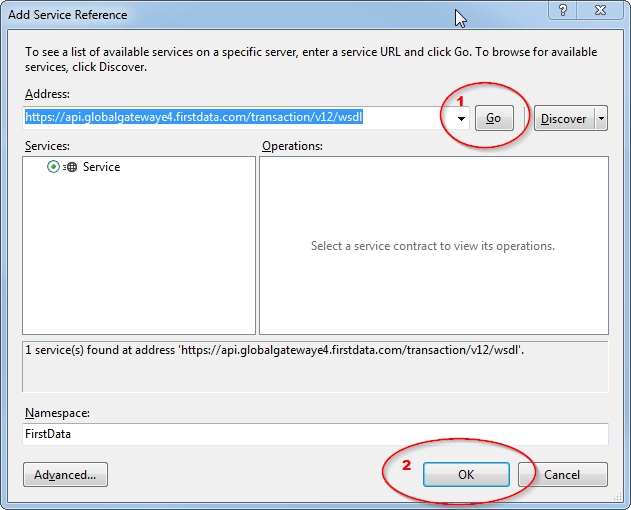 WCF: Add Service Reference Step 2